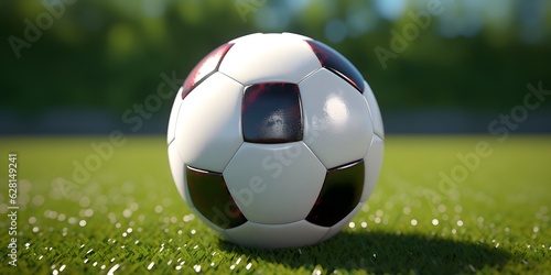 A top view of a football soccer