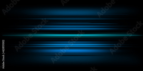 Motion light effect for banners. Blue lines. The effect of speed on a blue background. Blue lines of light, speed and movement