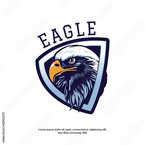 head of the eagle vector illustration design