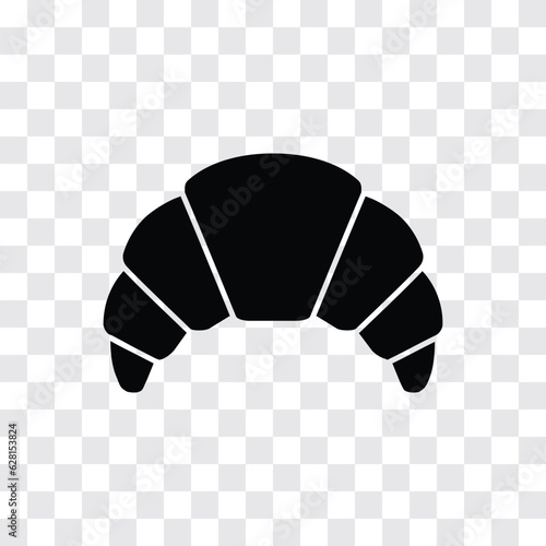 Bakery croissant icon for food apps and websites. Vector illustration.