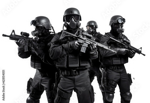 Special Force and Army with gun