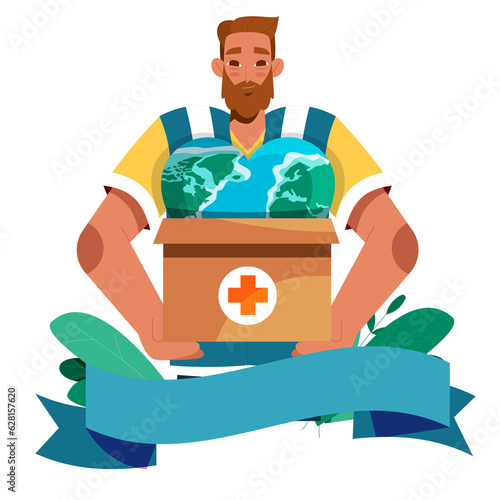 world humanitarian day element