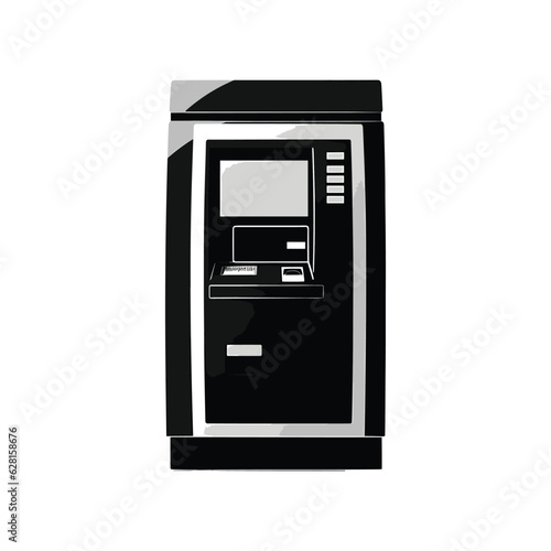 ATM machine icon, banking concept, vector

