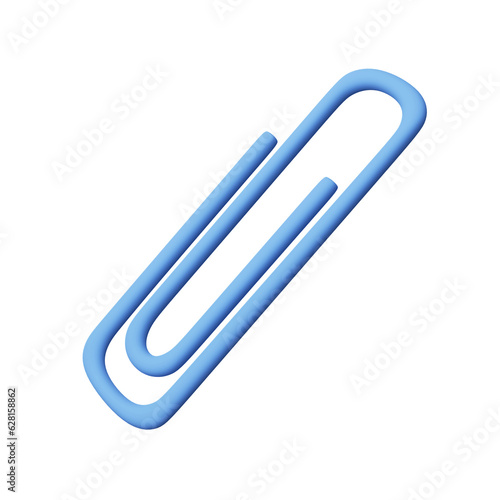Wallpaper Mural 3d paper clip on a white background.3d rendering Torontodigital.ca