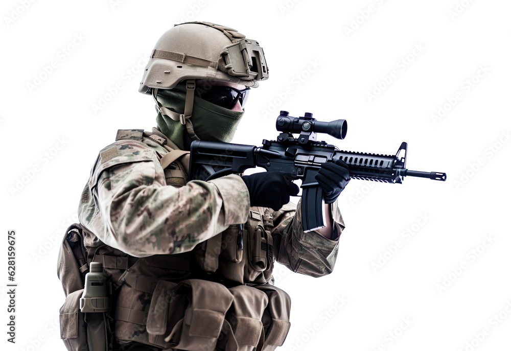Special Force Army with Gun