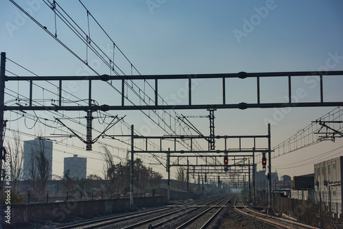 public railroad lines, tracks and cables