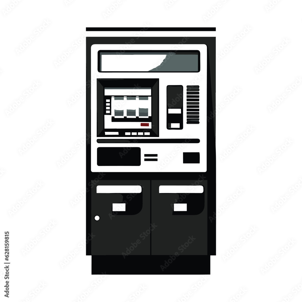 ATM machine icon, banking concept, vector
ATM machine icon, banking concept, vector