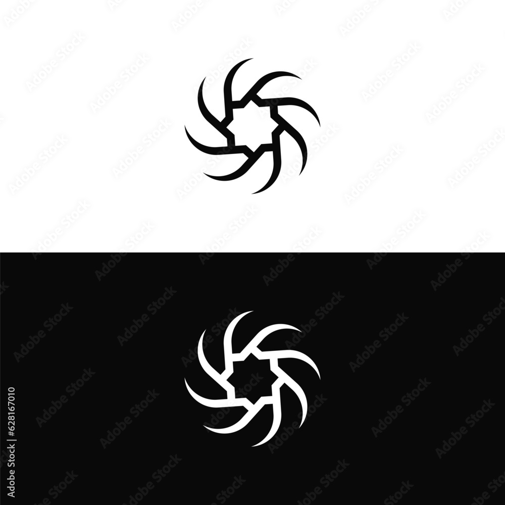 Obraz premium Circle vector logo template design . Circle icon silhouette illustration