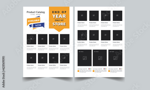 Product Catalogue & Minimalist product brochure template design	