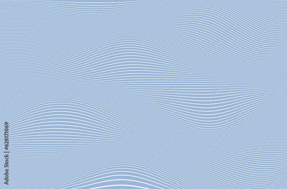 Blue background, pastel shade of blue, white wavy lines on the background, technical pattern, elegant style Blue background, pastel shade of blue, white wavy lines on the background, technical pattern, elegant style
