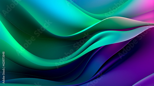 Discover the allure of colorful artistic waves, an inspiring background that sparks creativity. Created with Generative AI technology