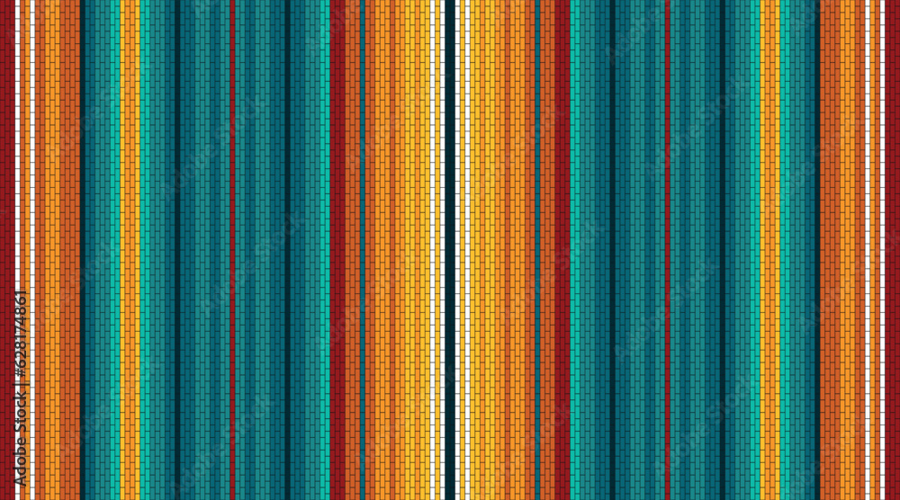 custom made wallpaper toronto digitalColorful stripes background. Mexican style vector seamless pattern. Serape design. Ornament for Cinco de Mayo fiesta decor. Ethnic fabric . Native American Heritage day illustration