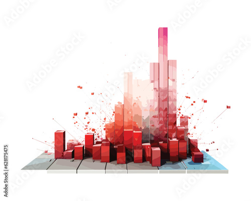 Infographic charts flat design

