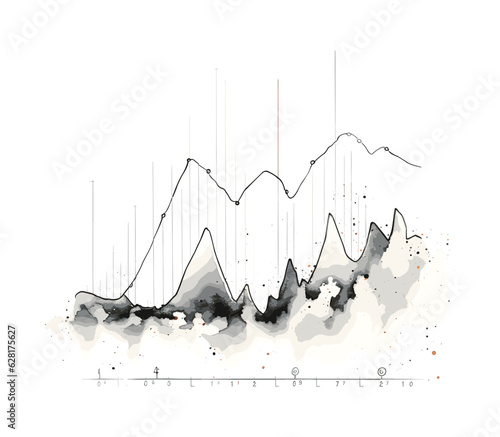 Infographic charts flat design

