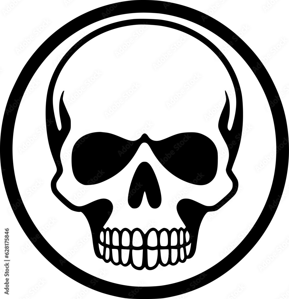 Skull - Minimalist and Flat Logo - Vector illustration Skull - Minimalist and Flat Logo - Vector illustration