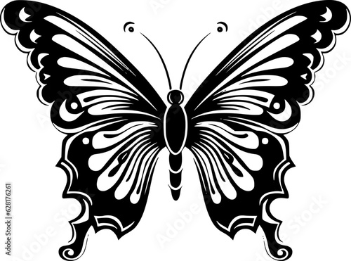 Butterfly | Minimalist and Simple Silhouette - Vector illustration