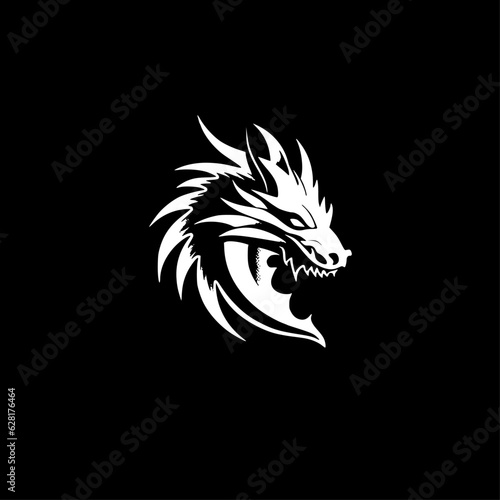 Wallpaper Mural Dragon - High Quality Vector Logo - Vector illustration ideal for T-shirt graphic Torontodigital.ca