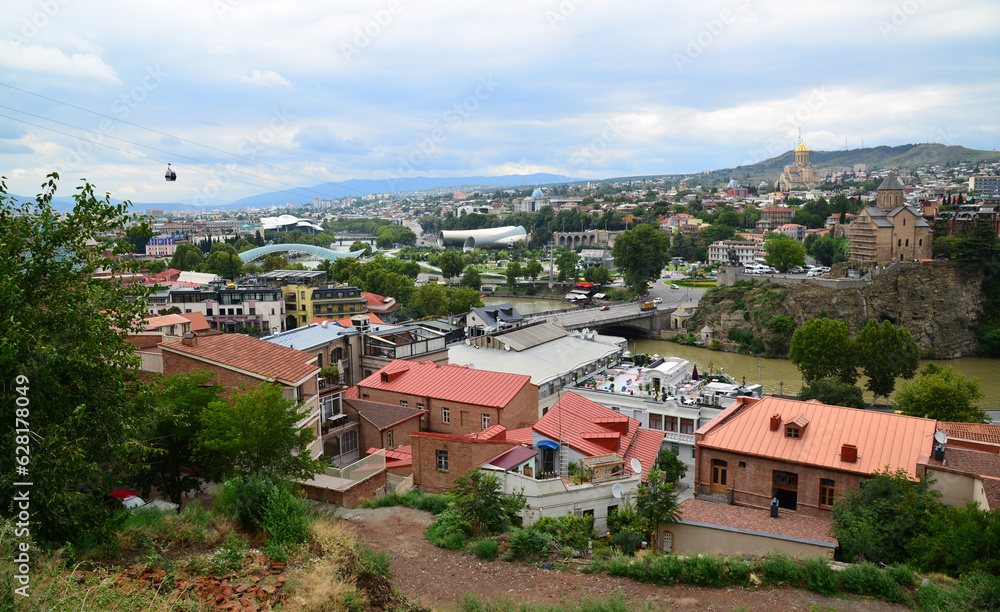 Tbilisi, the capital of Georgia, is an important tourism city with its historical churches, bridges and magnificent scenery.