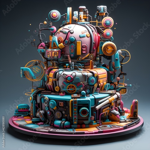 Rainbow Delights: A Futuristic Journey into Colorful Cake Creations