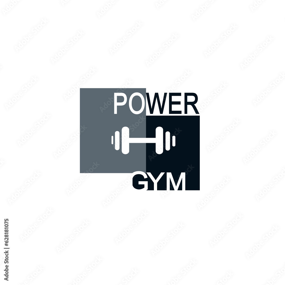 Fototapeta premium LOGO AND VECTOR ART FOR GYM LOGO