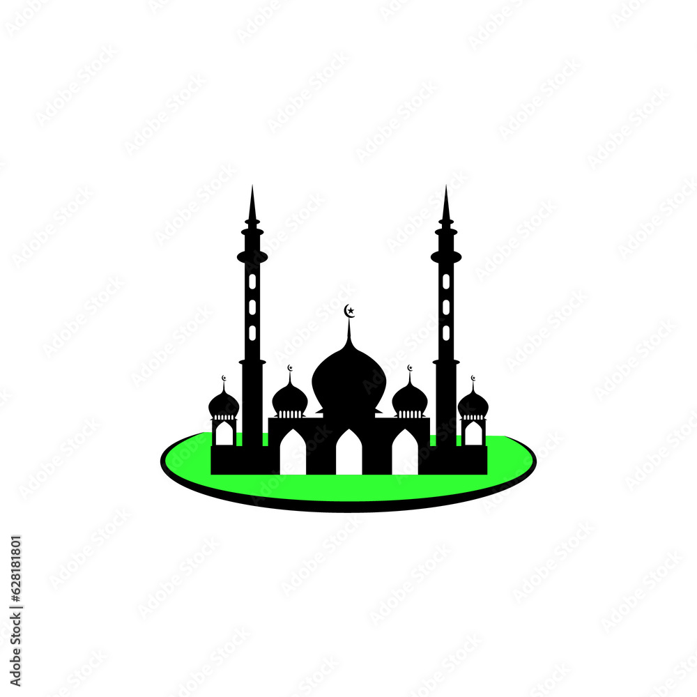 mosque icon design vector