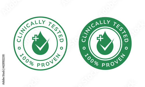 Clinically tested stamp labels