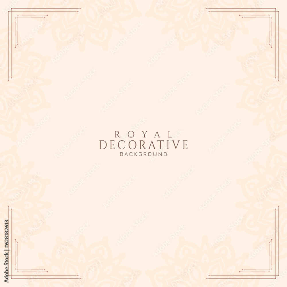 Abstract royal luxury decorative frame background