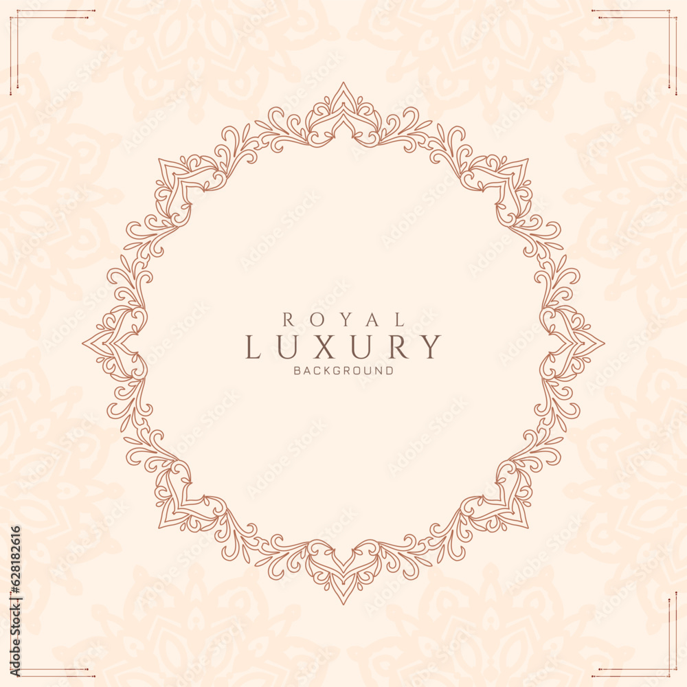 Abstract royal luxury decorative frame background