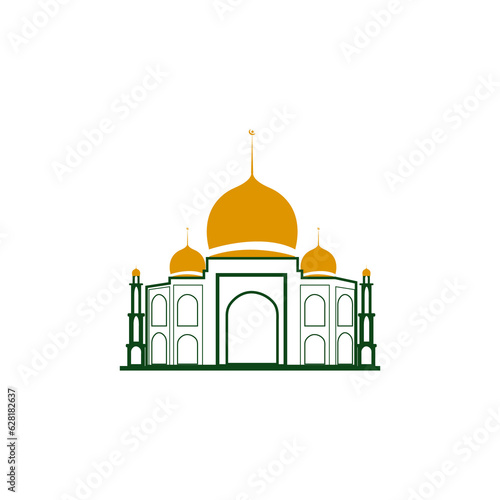 mosque icon design vector