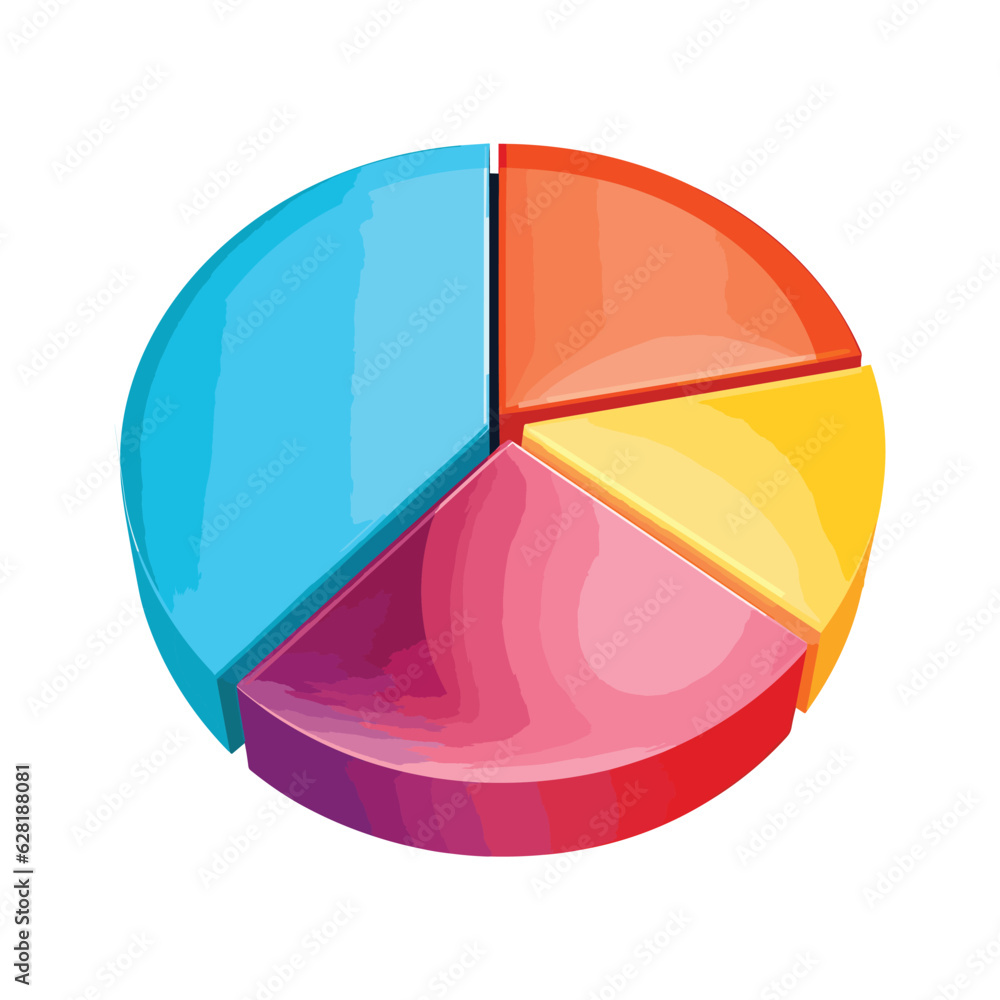 Infographic pie chart icon vector illustration
Infographic pie chart icon vector illustration