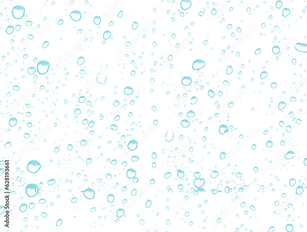 Background with blue drops of water