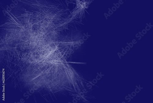 Abstract blue background with pen scribble
