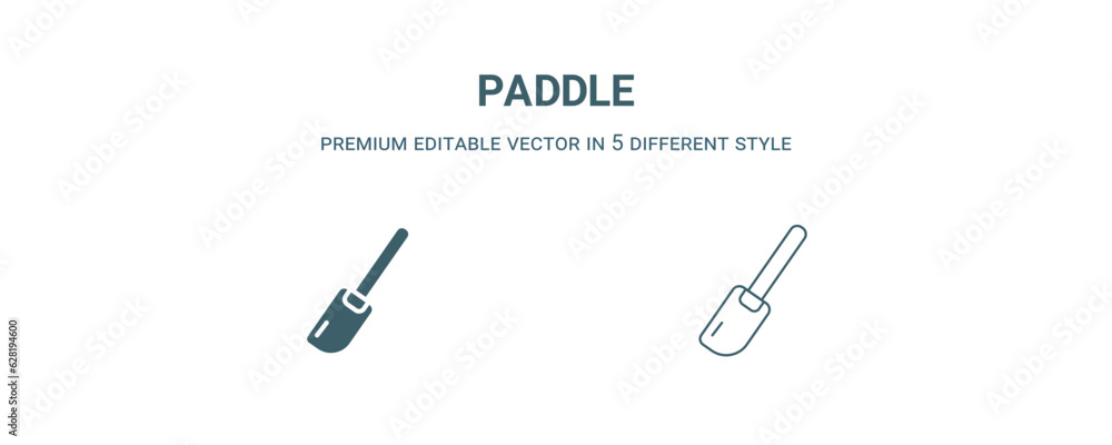 paddle icon. Filled and line paddle icon from kitchen collection. Outline vector isolated on white background. Editable paddle symbol paddle icon. Filled and line paddle icon from kitchen collection. Outline vector isolated on white background. Editable paddle symbol