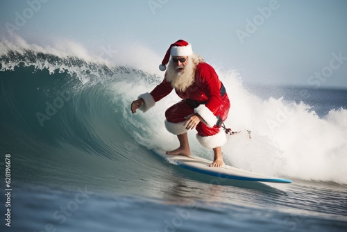 Surfing Santa: Catching Waves and Spreading Christmas Joy, Embracing the Surfing Spirit of the Season