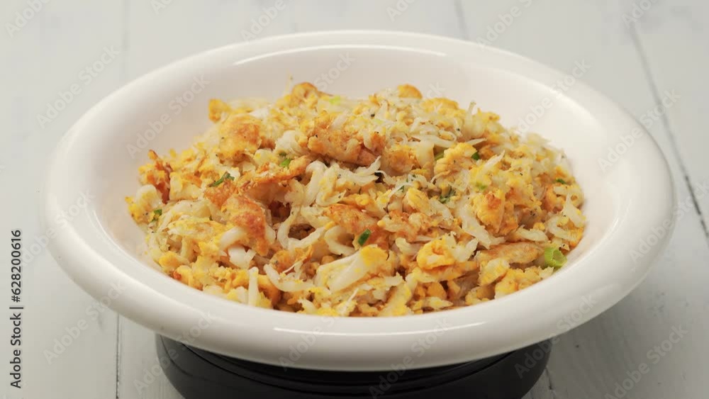The cooking process of characteristic Chinese food small whitebait scrambled eggs The cooking process of characteristic Chinese food small whitebait scrambled eggs