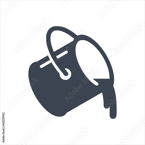 Paint bucket pouring icon
