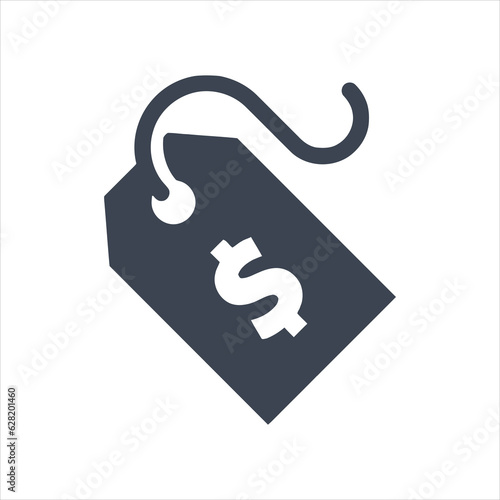Price tag with dollar sign icon