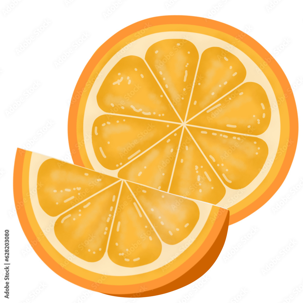 slices of orange slices of orange