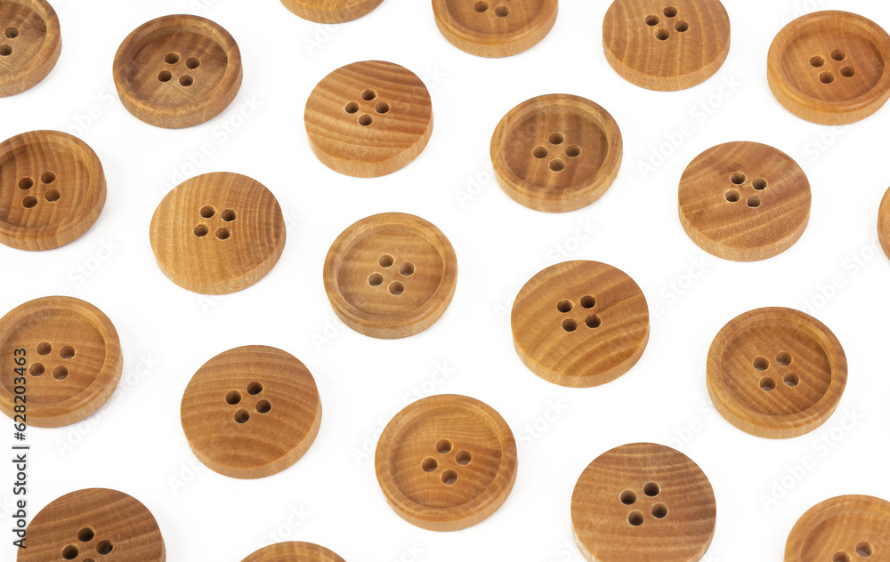 Background of wooden round buttons Background of wooden round buttons