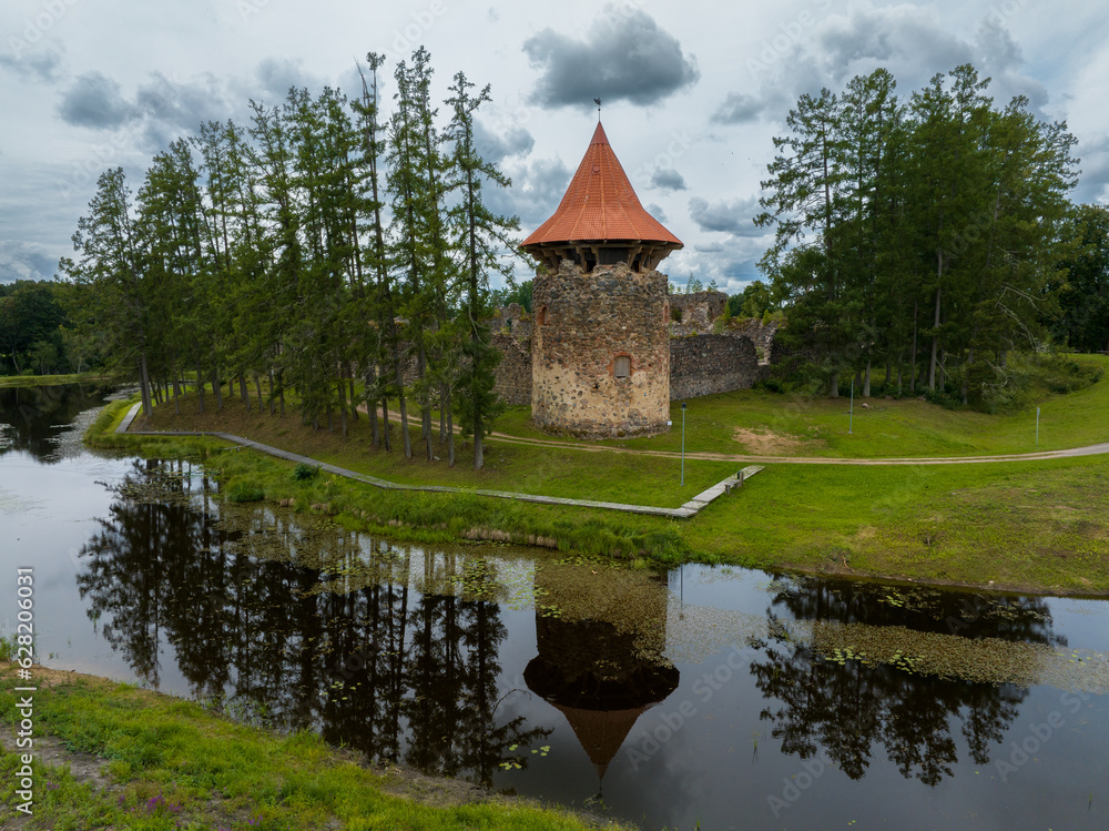 Ergeme castle ruins, Latvia