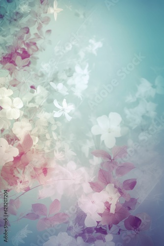 Field colorful blooming flower in pastel color for background Created with Generative AI technology.
