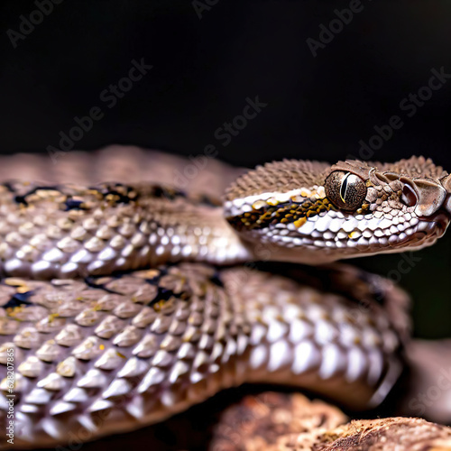 The rattlesnake's distinctive tail warns potential threats with its signature sound