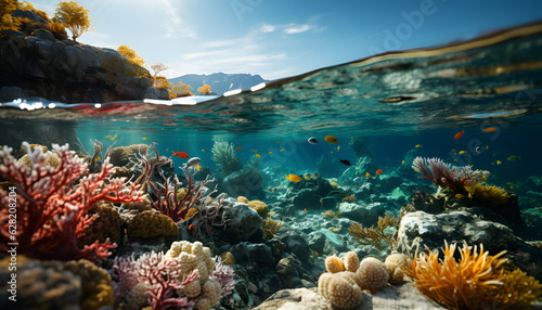 coral reef in the sea