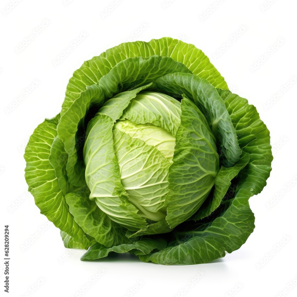 Cabbage Isolated on White Background Cabbage Isolated on White Background