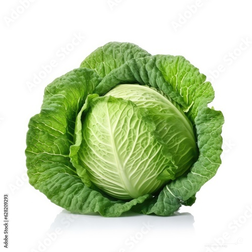 Cabbage Isolated on White Background