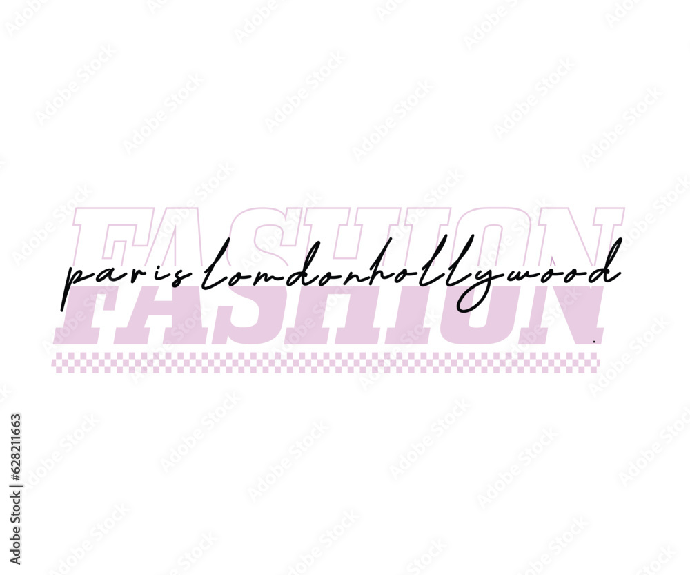 Fashion letter design for print on shirt , hoodie, cards, banner, poster, background and other 