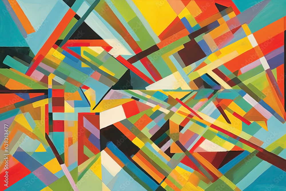 Abstract colorful psychedelic background. Modern art, creative painting. Ai generated Abstract colorful psychedelic background. Modern art, creative painting. Ai generated