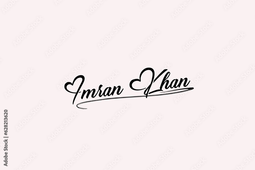 Imran khan name signature