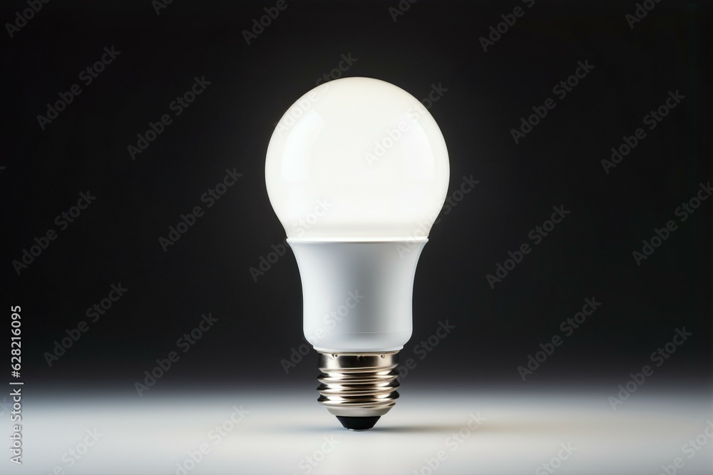 Brilliant Darkness: The Fluorescent Bulb's Glow, Generative AI Brilliant Darkness: The Fluorescent Bulb's Glow, Generative AI