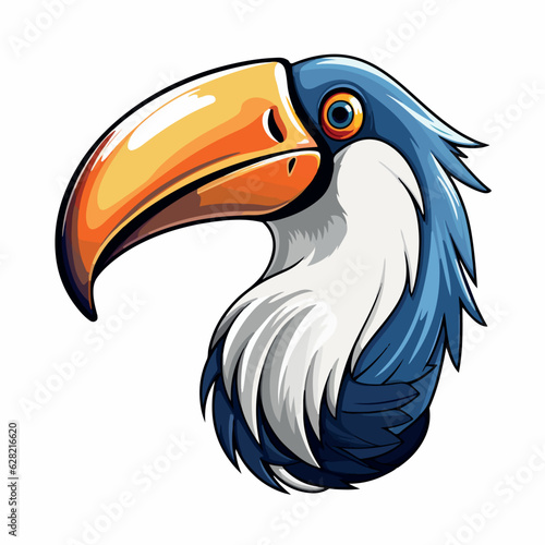 Toucan bird in cartoon doodle style. 2d cute vector illustration in logo, icon style.  © Alexey